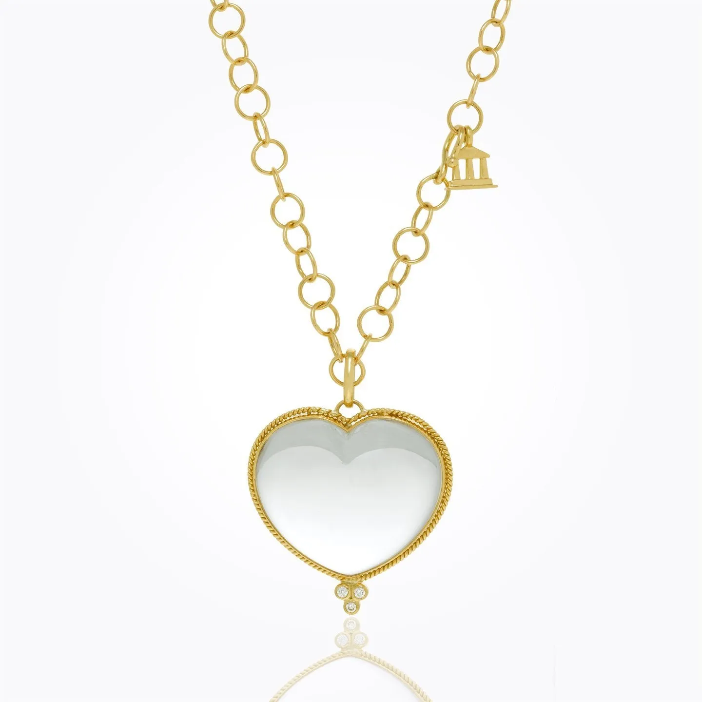 18K Braided Heart Pendant