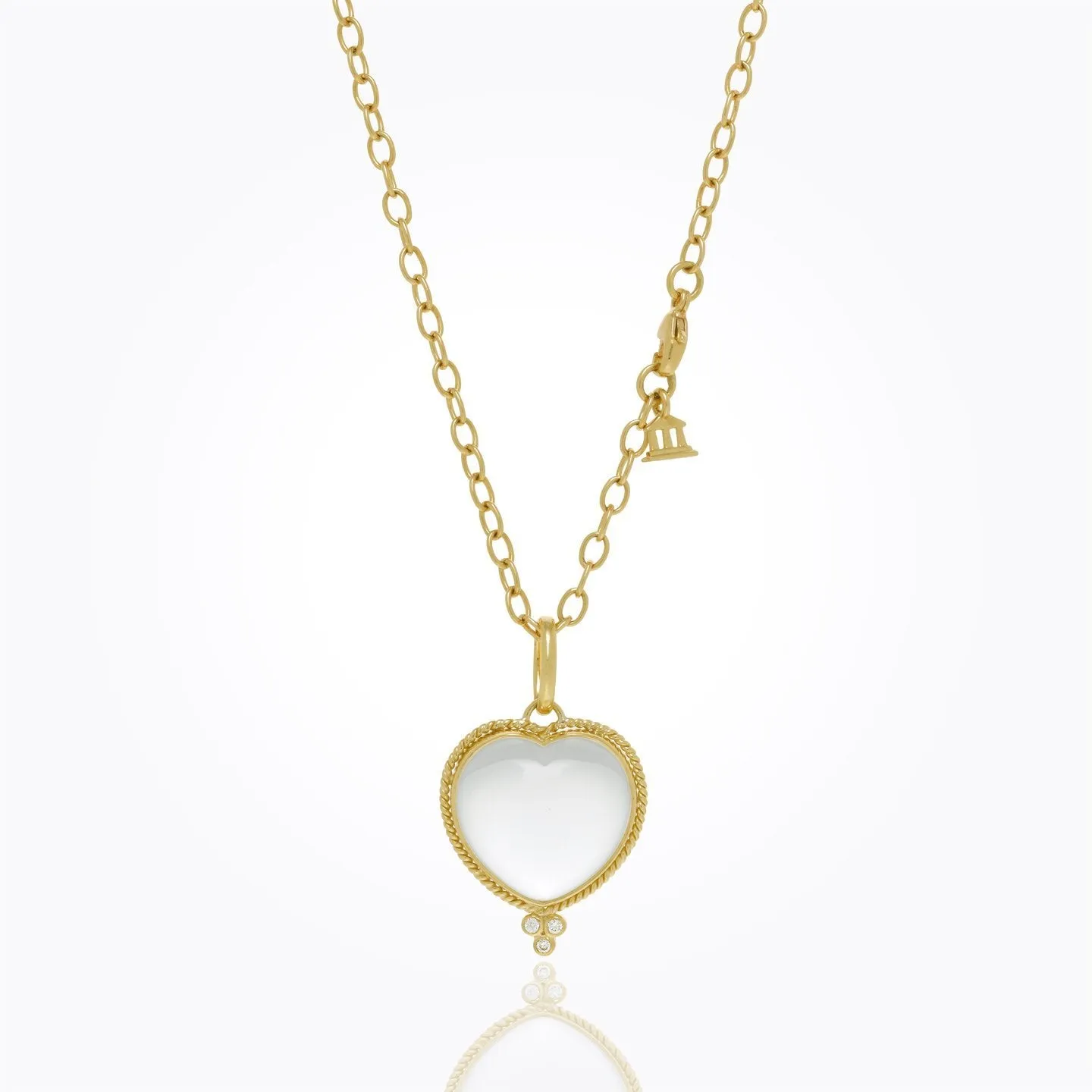18K Braided Heart Pendant