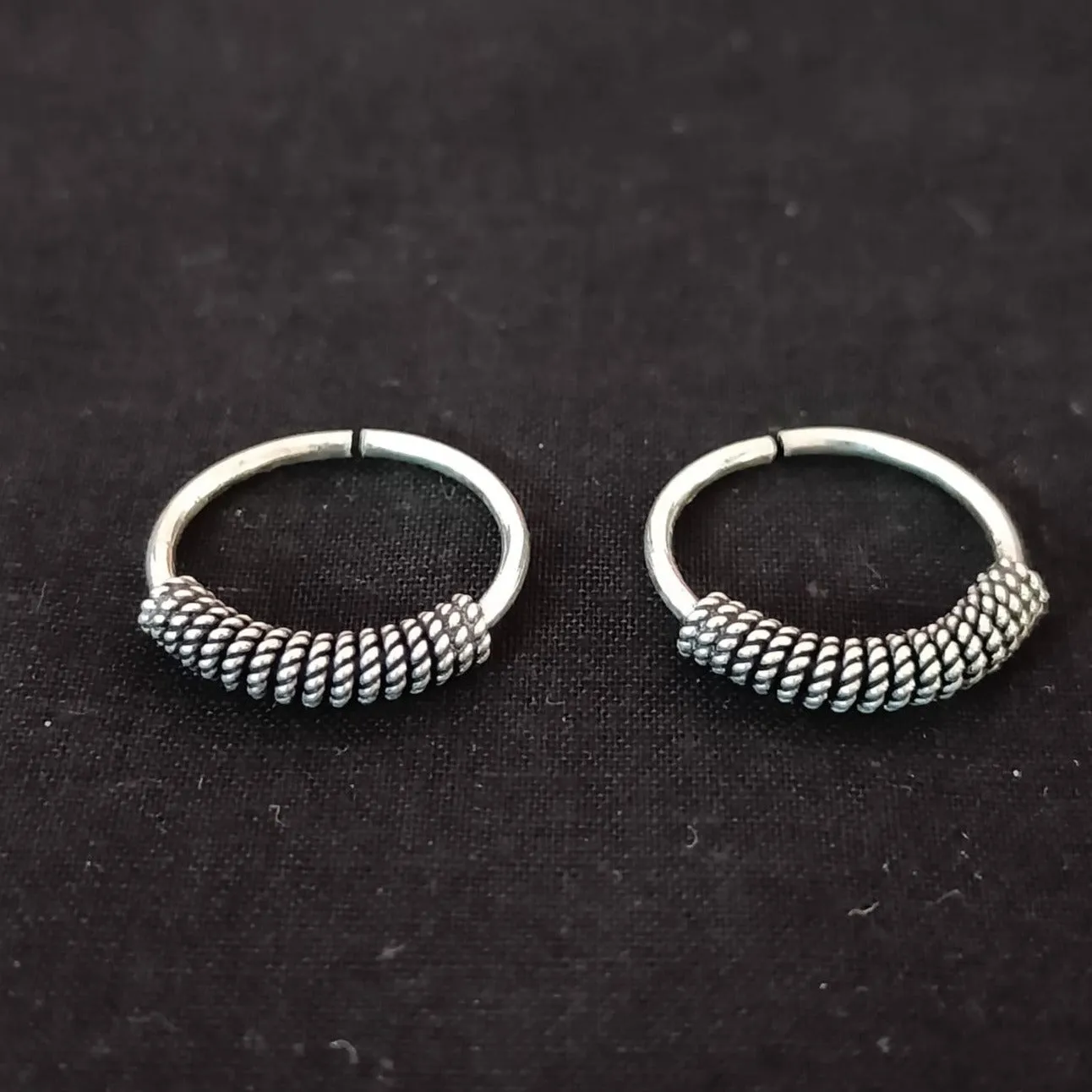 925 Silver Adjustable Toe Rings Pair (Design 110)