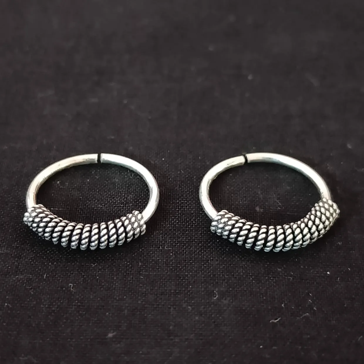 925 Silver Adjustable Toe Rings Pair (Design 110)