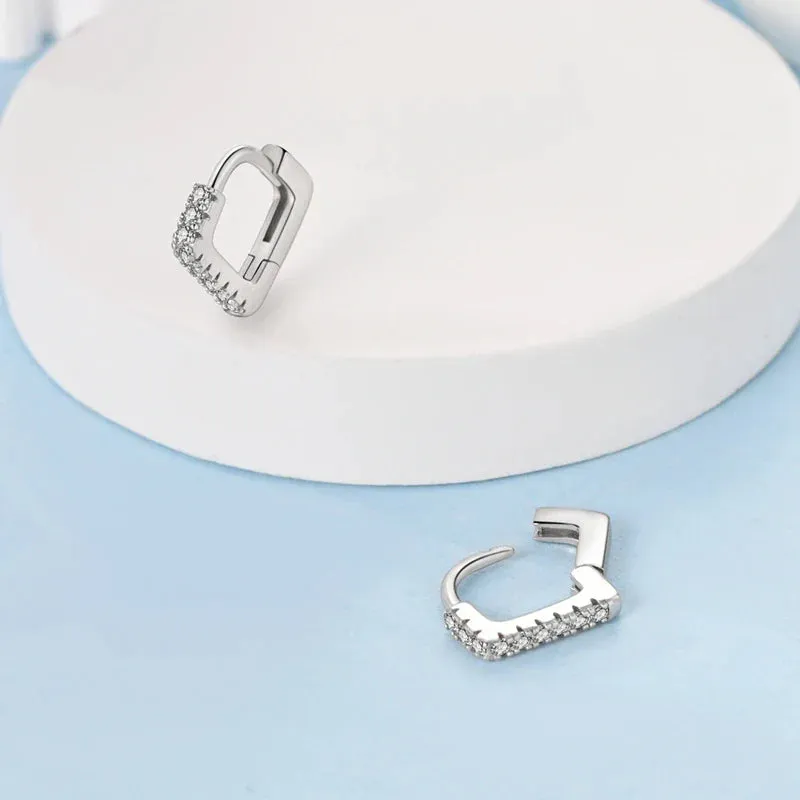 925 Sterling Silver Butterfly Hoop Earrings Elegant Gift For Women