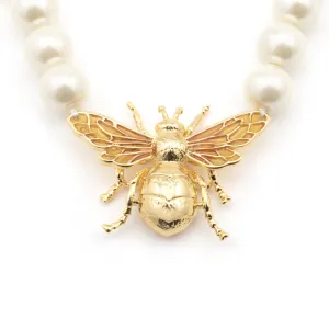 Bill Skinner Statement Pearl Queen Bee Necklace