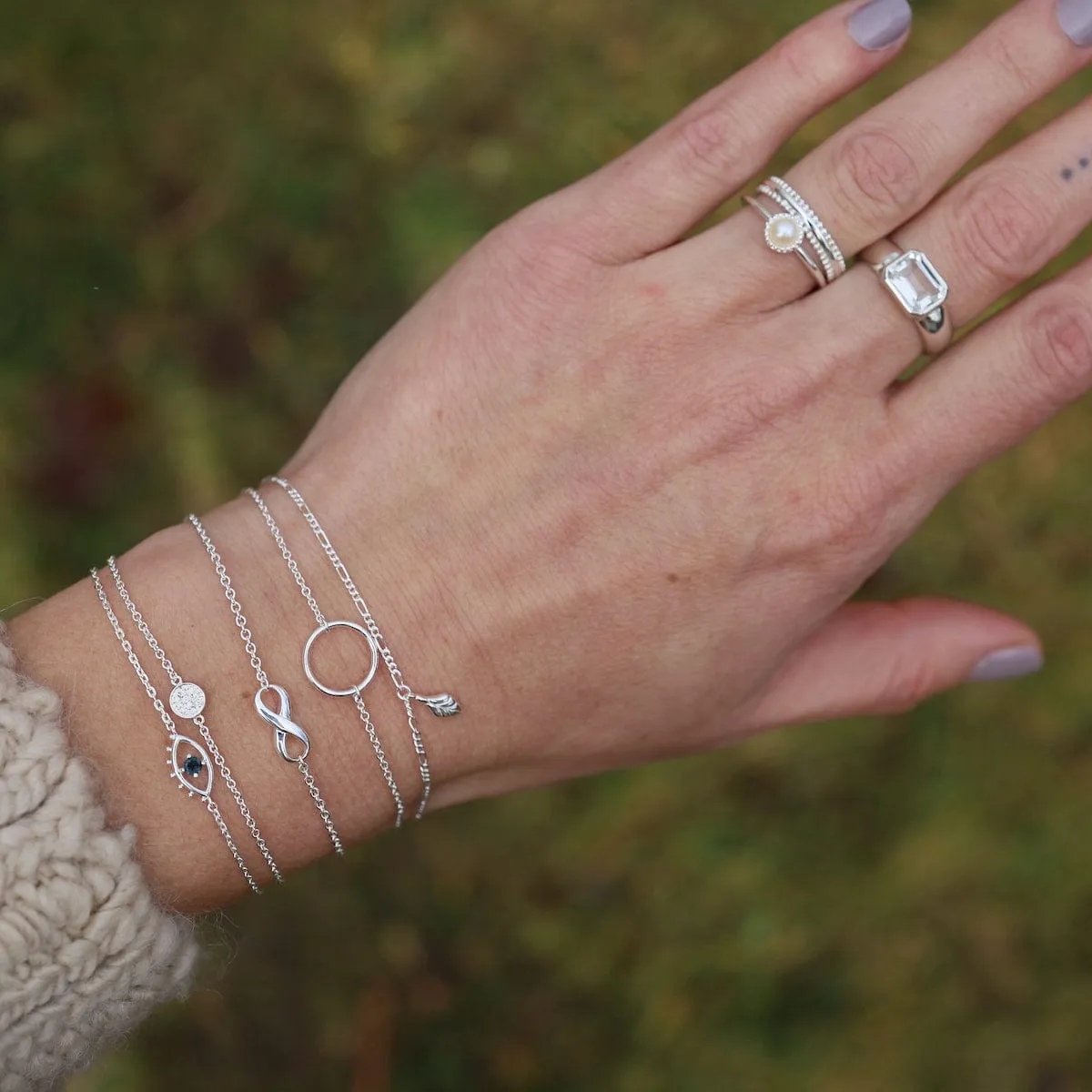 CZ Pave Circle Bracelet