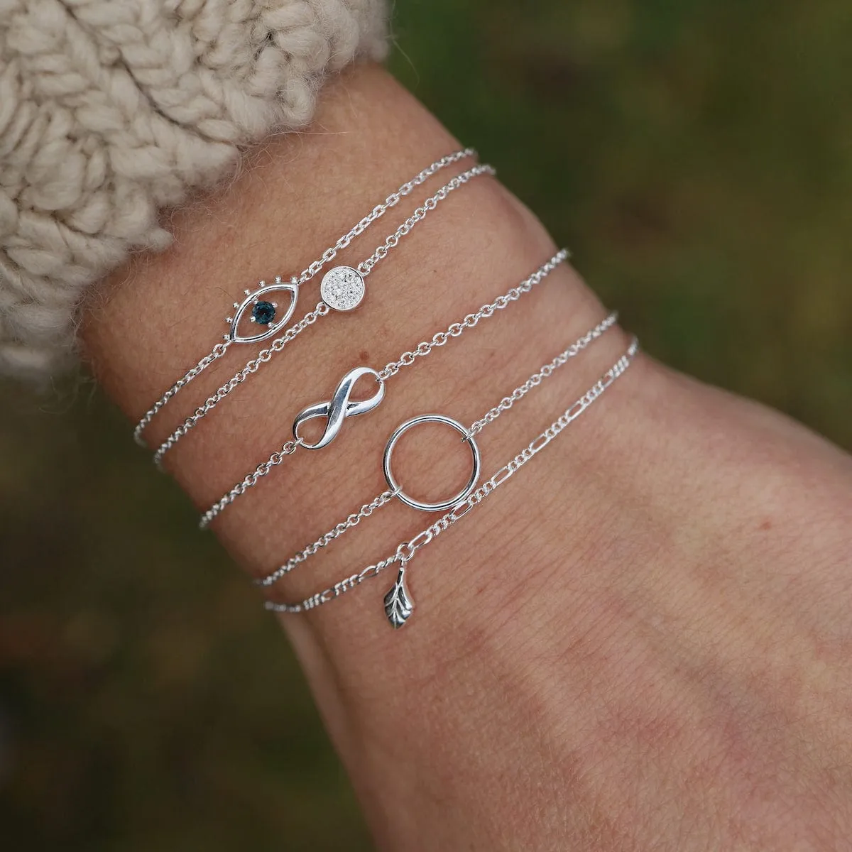 CZ Pave Circle Bracelet
