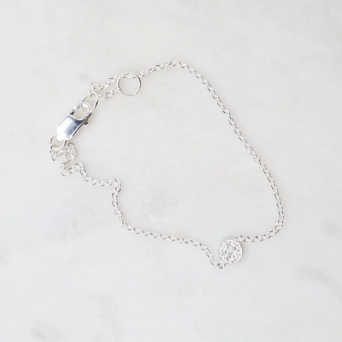 CZ Pave Circle Bracelet