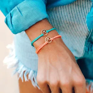 Gold Wave Charm Bracelet