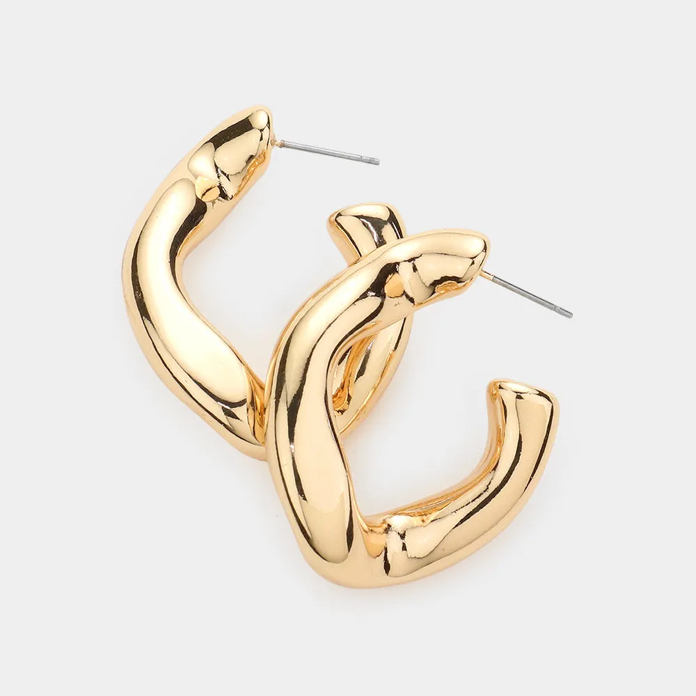 iLLASPARKZ Geometric Hoop Earrings