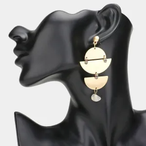 iLLASPARKZ Geometric Textured Metal Post Earrings