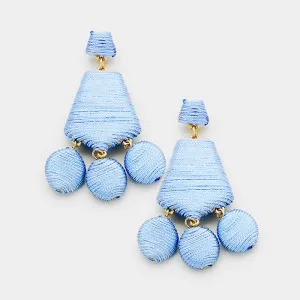 iLLASPARKZ Geometric Thread Wrapped Earrings