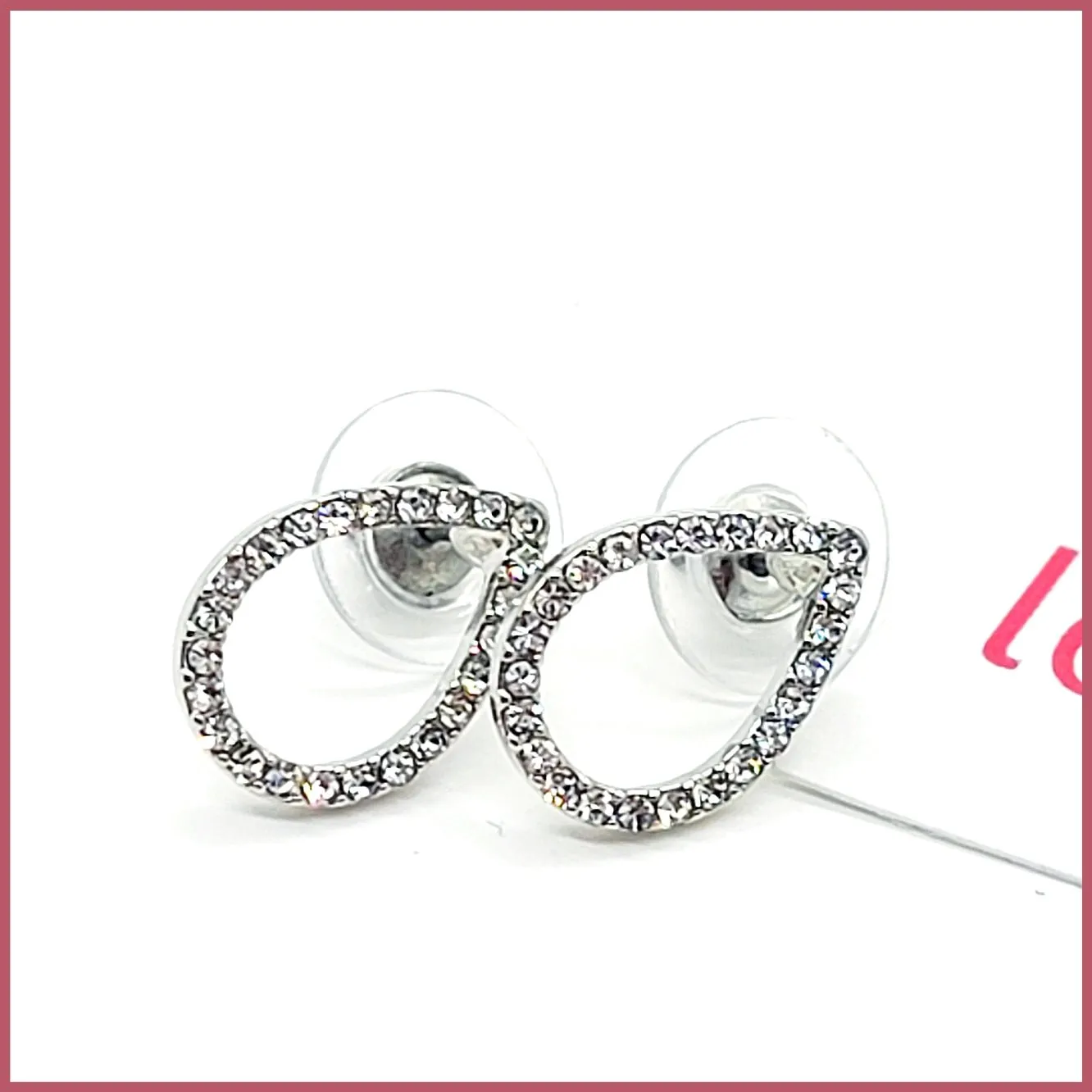Pav Teardrop Earrings