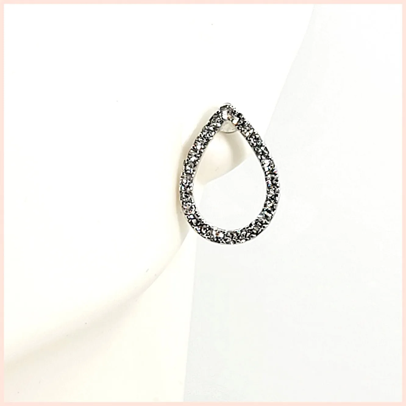Pav Teardrop Earrings