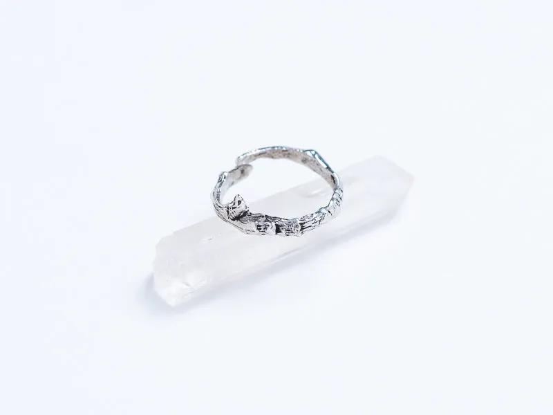 Plum Tree Twig Ring