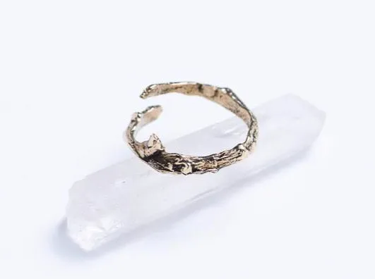Plum Tree Twig Ring