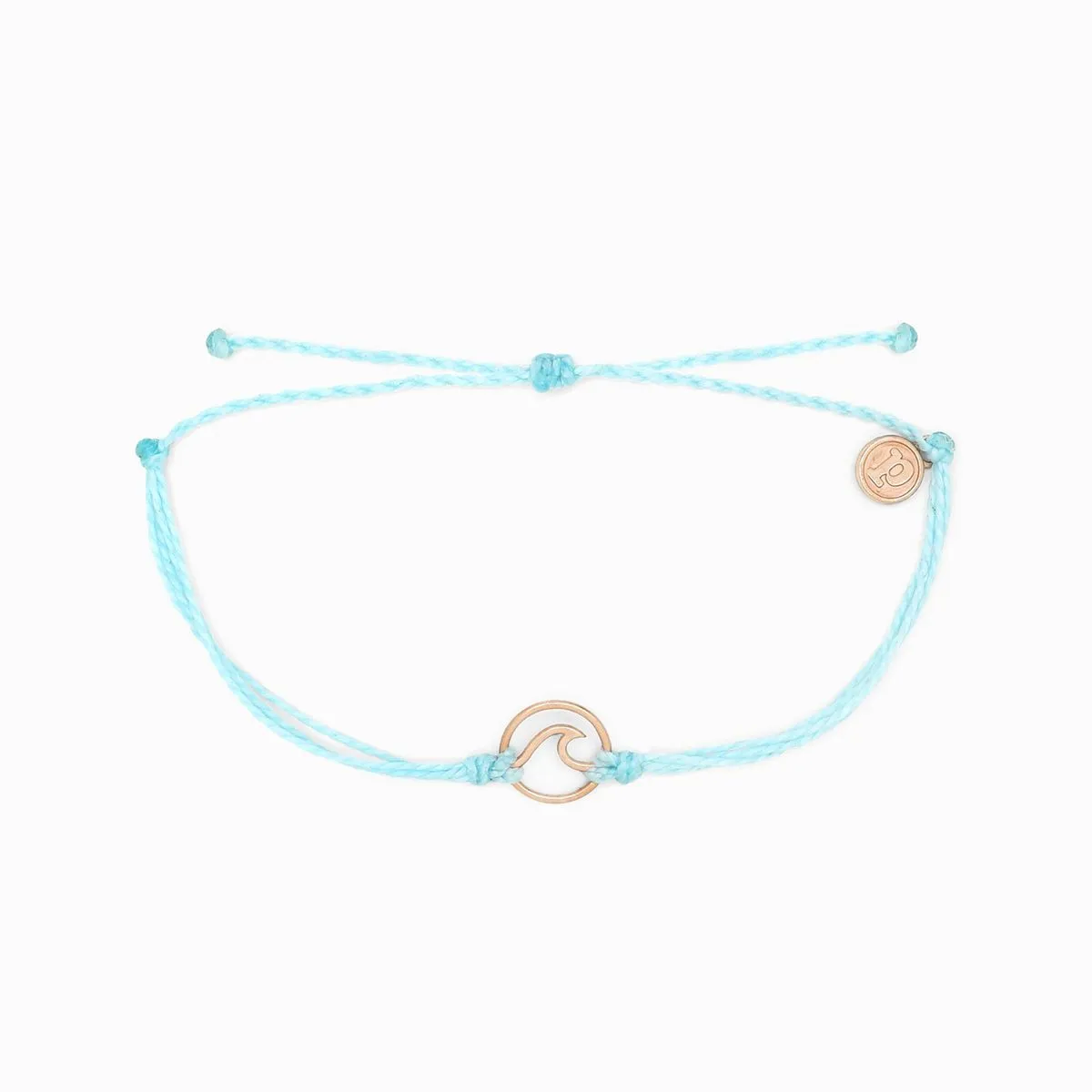Rose Gold Wave Charm Bracelet
