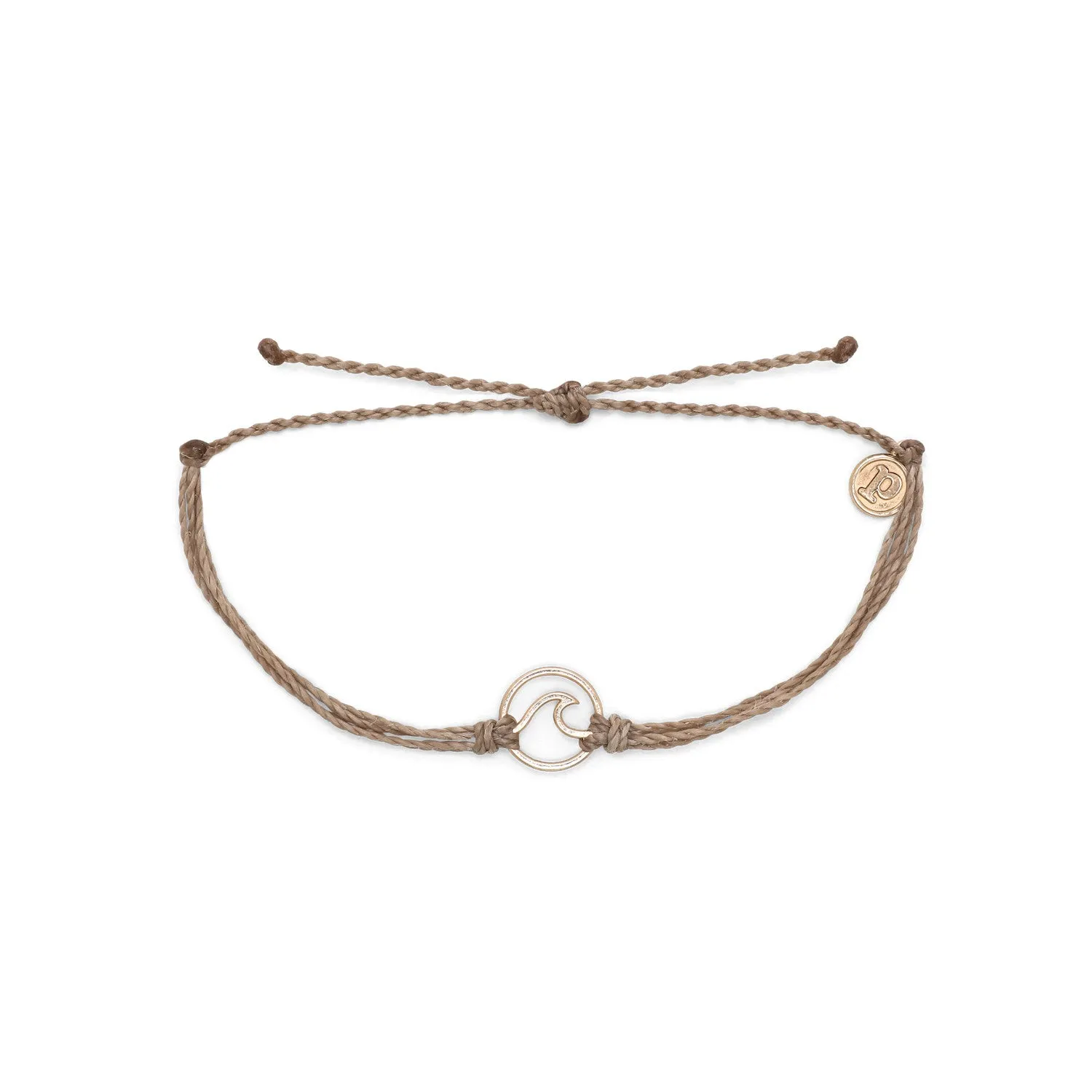 Rose Gold Wave Charm Bracelet