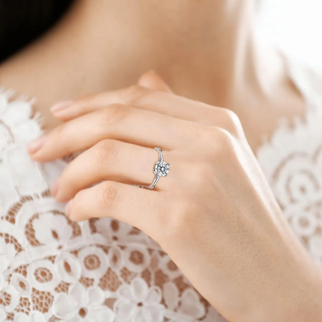 Shop LC Moissanite Engagement Ring Moissanite Rings for Women 925 Sterling Silver Promise Rings for Her Gold/Platinum Plated Wedding Band Jewelry - 1 ctw Birthday Gifts for Women